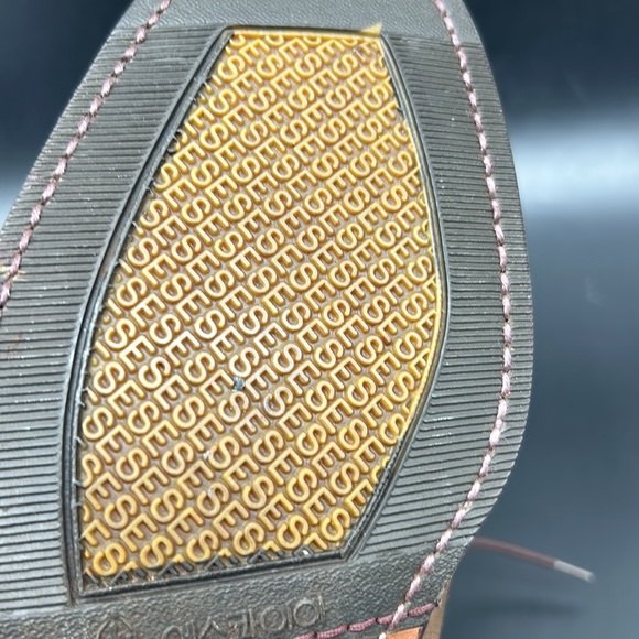 VINTAGE ESQUIRE ENGLAND OXFORD MENS SHOES SIZE 10 TAN - Picture 10 of 11